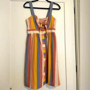 Madewell front tie dress